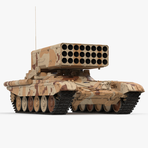 3D model Heavy Fire Throwing TOS 1A System Desert