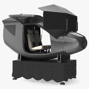 Flight Simulator Rigged for Cinema 4D 3D