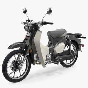 Designer Modern Scooter Black 3D model