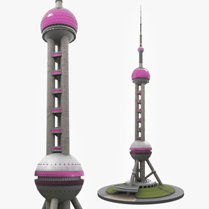 Shanghai Oriental Pearl Tower 3D model