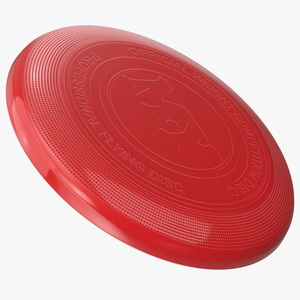 3D Professional Ultimate Frisbee Disc Red model