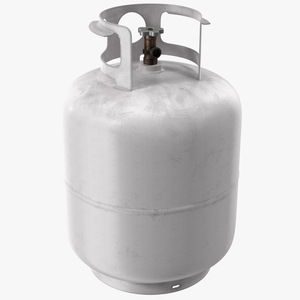 Small Gas Cylinder Dusty 3D model