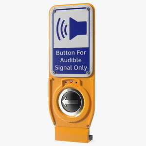 3D Audible Signal Crosswalk Button