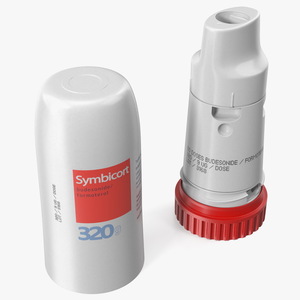 Asthma Inhaler Symbicort Open 3D model