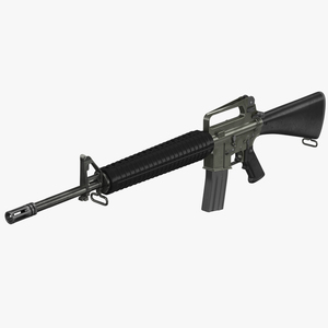 3D M16 A2 Modern Firearm