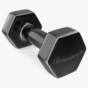 3D Hand Weight Dumbbell Vinyl Coated model