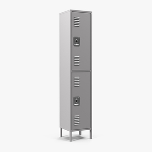 3D model Double Tier Steel Lockers