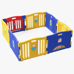 Baby Playpen Square 3D model