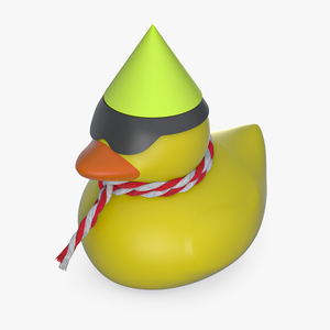 3D Rubber Duck with Accessories model