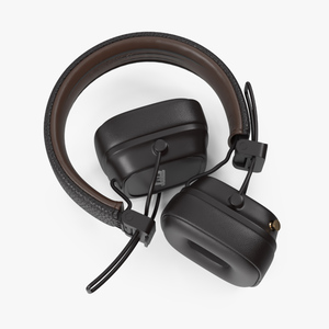 Marshall Headphones Brown Rigged 3D