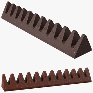 3D Toblerone Dark Chocolate Bar model