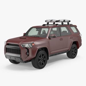 SUV 4x4 with Roof Rack 3D