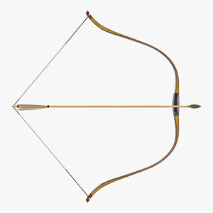 Bow with Arrow 3D model