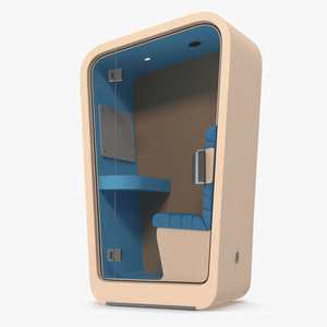 3D model Modern Office Phone Booth