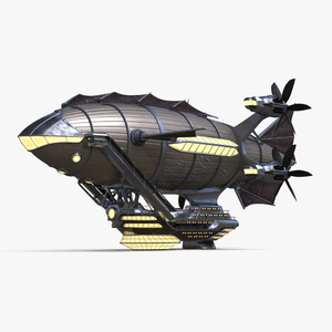 3D model Steampunk Blimp