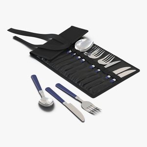 3D Picnic Cutlery Set model