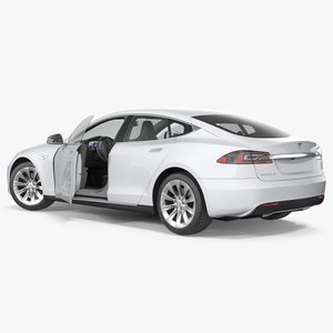 Tesla Model S 60D 2017 Rigged 3D model