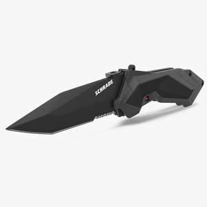 Sci-fi Folding Knife Schrade Black 3D model