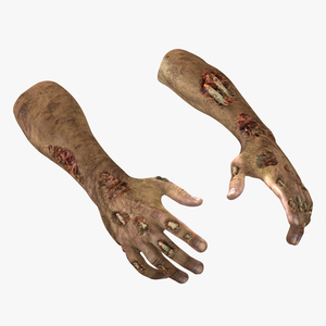 Zombie Hands Pose 2 3D model