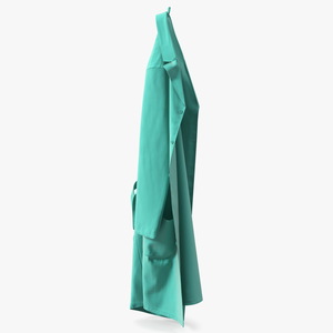 Green Hanging Lab Coat 3D