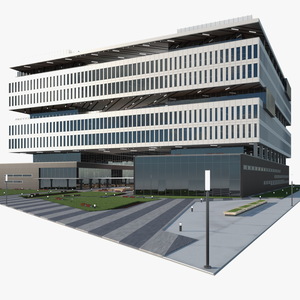 Office Building Fur 3D model