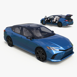 Camry 2025 Hybrid Ocean Gem Rigged 3D model