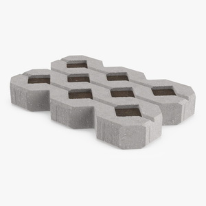 Concrete Grid Paver 3D model