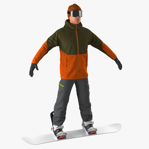 Snowboarder Generic 3D model