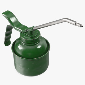 Pump Metal Oiler Green Shabby 3D model