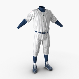 Baseball Player Outfit Generic 8 3D