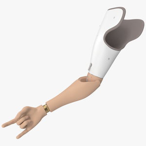 3D model Detailed Prosthetic Arm Rigged