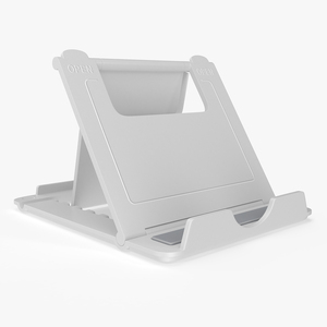 3D Desktop Phone Holder White