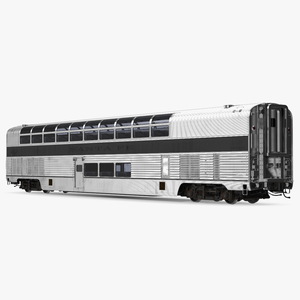 Double Decker Rail Car 3D