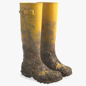 3D model Dirt on Rubber Boots