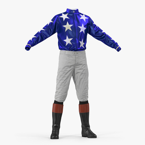 3D Horse Racing Jockey  Costume model