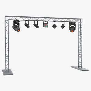 3D Mobile Truss System with Lights