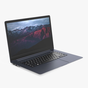 3D Slim Design Laptop model