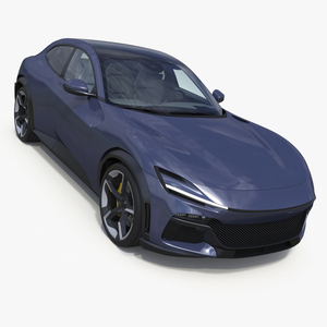 3D model Extreme Sports Crossover Car Violet