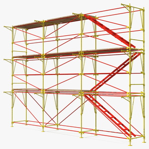 Construction Scaffolding Structure 3D model