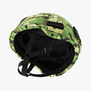 3D model Helmet Black Ratnik Grass Case