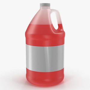 3D Plastic Red Juice Jug