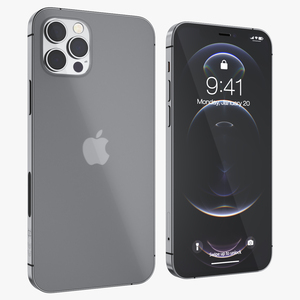 3D Apple iPhone 12 Pro Graphite model