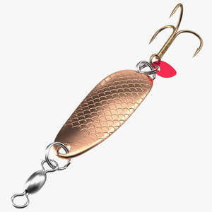 3D Copper Trolling Spoon Lure