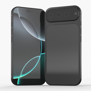 Concept Smartphone with Triple Camera Grey 3D