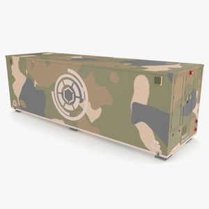 3D model Military Data Center Container