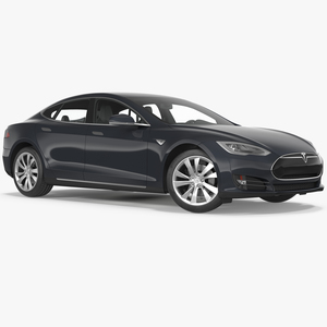 3D Tesla Model S 60 2015 Rigged model