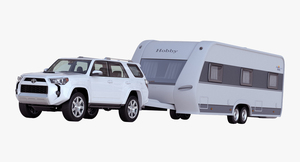 3D Toyota 4Runner and Hobby Caravan Prestige