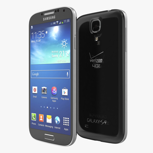 3D Samsung Galaxy S4 Black model