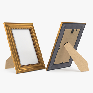 Small Gold Photo Frame 3D