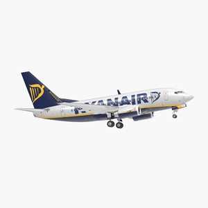 3D Boeing 737 600 with Interior Ryanair